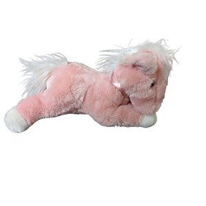Horse plush pink with stuffed animal 11" toy